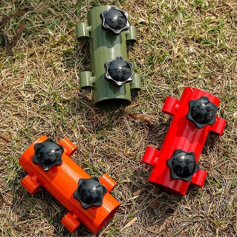 Accessoires pour poteaux de support réglables pour tentes de camping extérieures - Vert armée (1/5)
