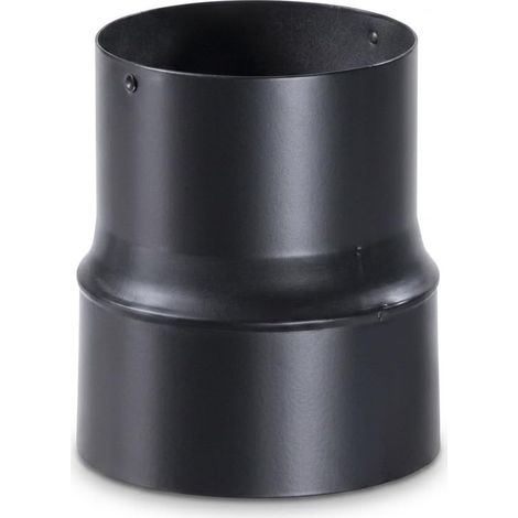 MAKA Riduzione Canna Fumaria Legna Nero Ø 150 a 130 mm (1/5)