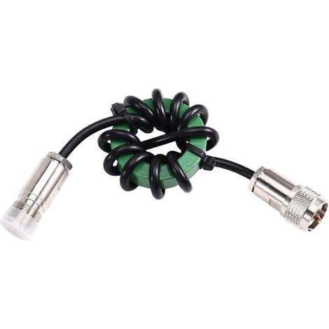 Bobine d'arrêt ondes courtes haute fréquence 1,8-50 MHz, balun 1:1, anti-interférences, haute puissance, dédiée FT8, anneau magnétique nickel-zinc 50 mm, verte (1/5)