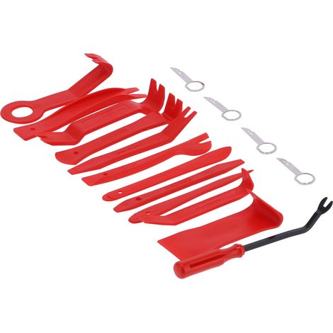 16-teiliges Auto-Demontage-Set, Reparaturset für Audio-Verkleidungshebel, Autotürverkleidung, rotes Armaturenbrett (1/5)