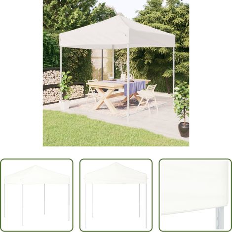 Tente de réception - Tente de réception pliable Blanc 2x2 m (1/5)