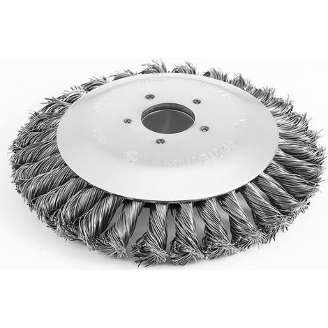 Disco spazzola rotante da 15 cm con filo per diserbo, ideale per attrezzi da giardinaggio e agricoltura. (1/5)