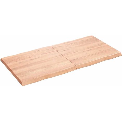 Dessus de table Dessus de bureau Plateau de table bois massif traité bordure assortie