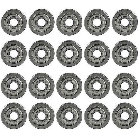 20 Stück Extruder-U-Nut-Riemenscheiben-Kugellager U604ZZ für -10 3D-Druckerzubehör 4 x 13 x 4 mm (1/5)