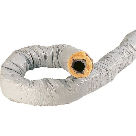 Atlantic – Gaine VMC souple aluminium calorifuge diamètre 160mm – Conduit T 162 – Épaisseur 50mm pour réseaux pavillonnaires