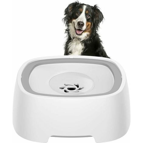 Gamelle Eau Chien Anti Eclaboussure, 1,5L Gamelle Anti Eclaboussure Chien, Gamelle Chien pour Animal Anti-Dé Bordement, Gamelle Eau Flottante, Gamelle Chien pour Chien, Chat, Chiot (1/4)