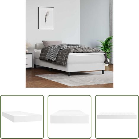 Matelas à ressorts ensachés - Matelas à ressorts ensachés pour enfants fermeté moyenne 80x160 cm similicuir (1/5)