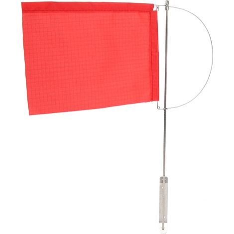 Pavillon Indicateur de Vent Monotype Marine Mât Girouette Bateau Acier Inoxydable Rouge Voilier Yacht 185x135mm / 7.28x5.31in (1/5)
