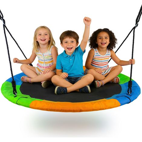 Balançoire Nid d'Oiseau pour Enfant, φ120 cm, Charge 200 kg (1/5)