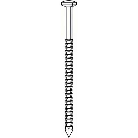 Pointe Annelée en Vrac Tête Bombée Inox A4 - 31/34x70 mm en Seau de 5 kg - D-Work (1/2)