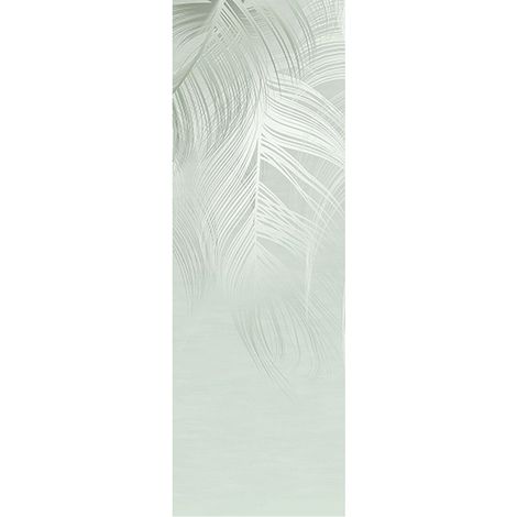 Poster Thème Plume Verte - 90 x 270 cm (1/3)