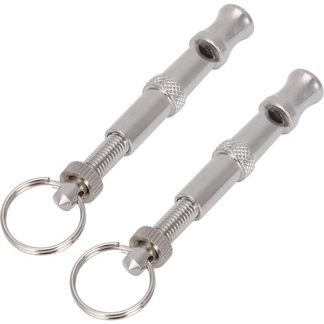 2 pièces Sifflet à Ultrasons en Acier Inoxydable pour Chien, Pigeon et Oiseaux - Outil de Dressage Portable