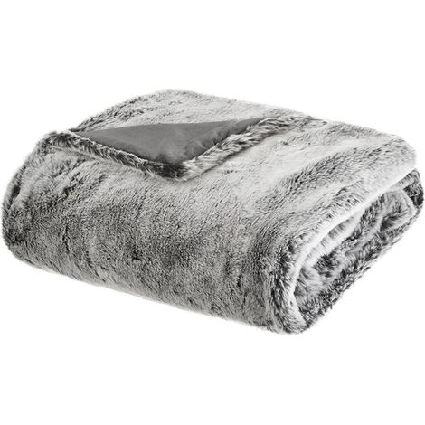 Plaid fausse fourrure 125x150 polaire Atmosphera (1/2)