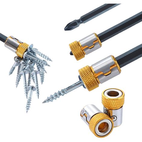 Anneau Magnétiseur - Pour Embouts De Tournevis 6.35 Mm - En Acier Allié S2 - Dureté HRC60 - Usage Domestique Et Bricolage - 1 Pièce (1/5)
