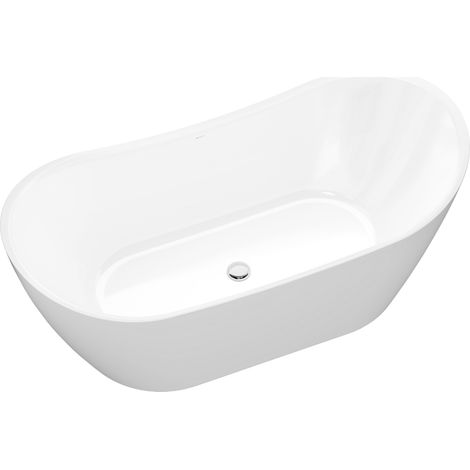 Freistehende Badewanne Bernstein SIENA 2.0 170x80x68 cm Weiß