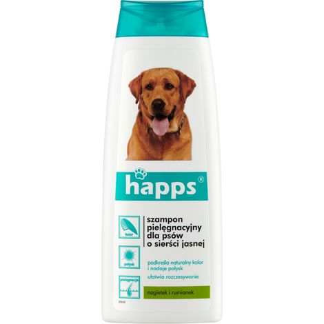 HAPPS Shampoo für helle Hunde - 200ml - Pflege und Glanz