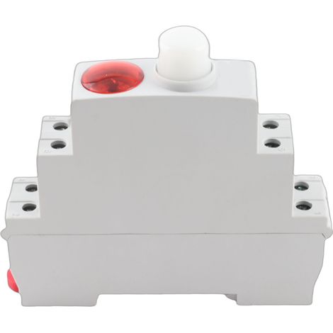 Voyant LED sur rail DIN pour démarreur magnétique contacteur contrôle électrique 230V AC DC, lumière rouge PC, IP20 (1/5)