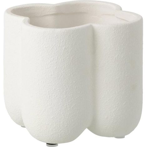 Cache-Pot en Argile "Buddy" 17cm Blanc