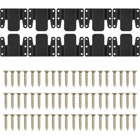 Set mit 10 Ecksofaverbindern, universelles Klicksystem, einfach zu montierende Clips, robuste Verbinder mit Schrauben. (1/5)