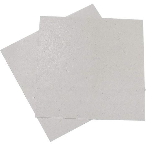 Meter Star 2 pièces Plaque mica pour micro-ondes 13 x 13 cm Convient à toutes les parties de fours à micro-ondes, Épaisseur 0,4 mm (1/5)