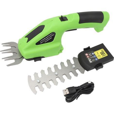 Taille-haie sans fil 7.2V 2.0Ah, cisaille à arbustes électrique portable, coupe-herbe à main avec charge USB (1/5)