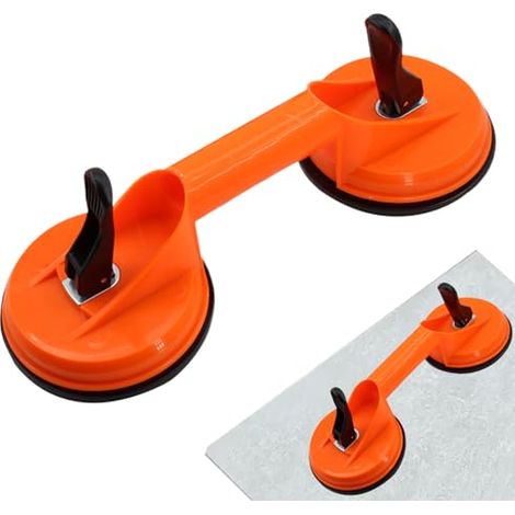 Ventouse de levage, outil de levage par dépression pour le démontage Dispositif de levage et de fixation de fenêtres, pour carrelage, verre, céramique, granit, miroirs, fenêtres, construction (1/5)