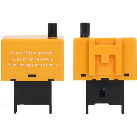 Relé intermitente electrónico LED de 8 pines, frecuencia ajustable, módulo de relé intermitente ABS para coches de 12,8 V (1/5)