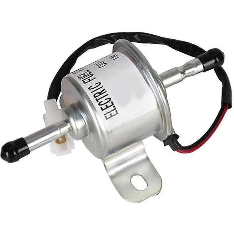 24V elektronische Kraftstoffförderpumpe für Minibagger 4TNV88, 3TNV88 und 4TNV84 (Referenz 129612-52100, Farbe silber/schwarz).