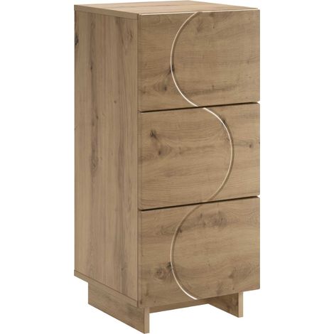 Aparador Roble artisan 33,5 x 34,5 x 75 cm Madera de ingeniería vidaXL (1/5)