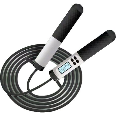 Corde À Sauter Sans Corde Avec Boules Pondérées - Compteur Numérique LED - Pour Fitness Maison Et Entraînement - Réglable Adulte Enfant (1/5)