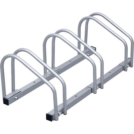 Swanew – Support à vélos pour 3 vélos – Rangement mural ou au sol – Acier galvanisé résistant à la corrosion – Compatible pneus jusqu'à 55 mm