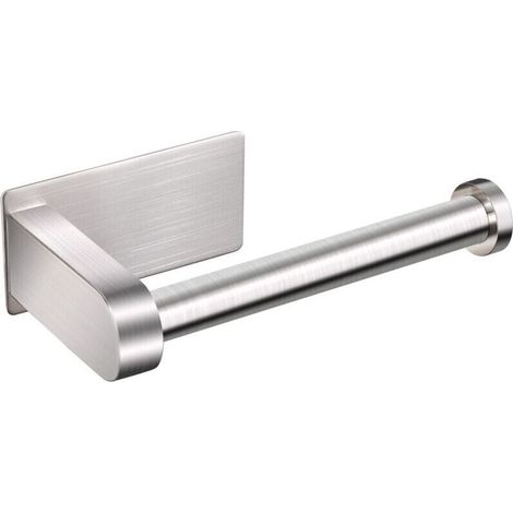 Porte-Papier Toilette, Porte-Papier Toilette Mural sans perçage Porte-Papier Toilette en Acier Inoxydable 304 avec étagère pour Salle de Bain, Argent Tablette de salle de bain