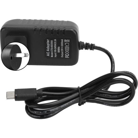 Alimentation pour Raspberry Pi 4B 5V 3A Adaptateur secteur TypeC Chargeur Fournitures informatiques 100-240V (Prise AU) (1/5)