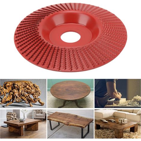 Disque à poncer biseauté pour moulures en bois de 125 mm, à pointes rouges (1/5)