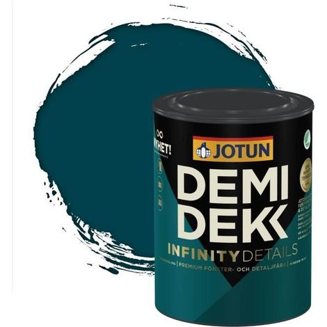 JOTUN - Peinture Bois, Lasure Opaque Satinée - RAL 5020 - Bleu Océan - 0,75L (1/2)