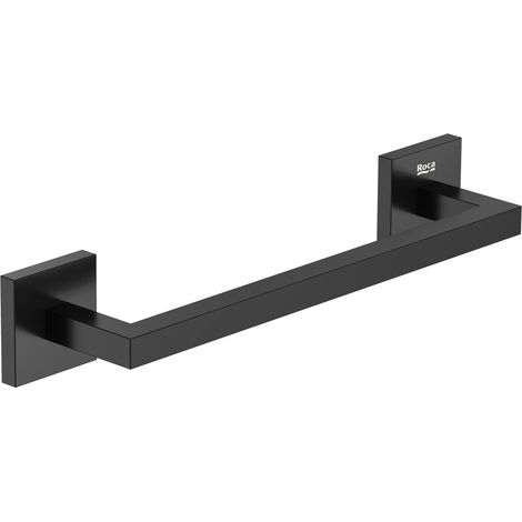 Toallero SQUARE HOTELS - ROCA Color: Negro mate - Medidas: 331 mm (1/2)