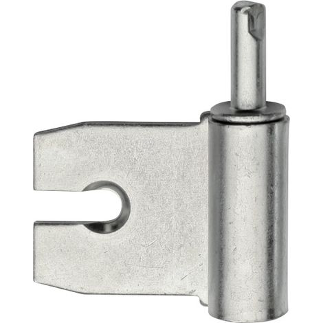 Lame universelle mâle pour huisserie métallique gauche 35x43mm acier zingué – Fixation rapide et stable – 789071 – Mermier