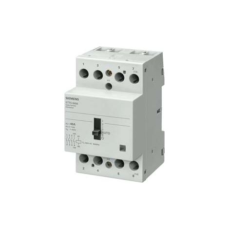 Contattore INSTA 0/1-automatico con 4 contatti NO Contatto per 230 V AC, 400V 40A Controllo 24 V AC