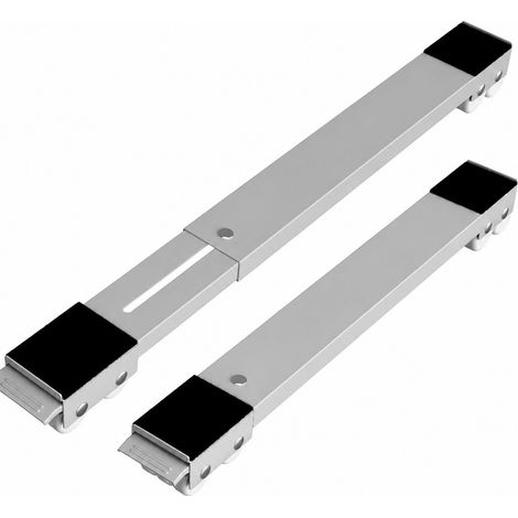 Socle mobile en deux parties pour réfrigérateur, roulettes universelles avec verrouillage réglable (1/5)
