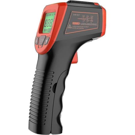 LCD-Laserpyrometer, IR-Infrarotthermometer, Temperaturmessung bis 600 °C (1/5)