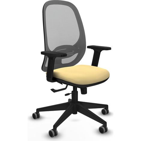 Silla de oficina piqueras y crespo Cilanco gris malla piel sintética (1/2)