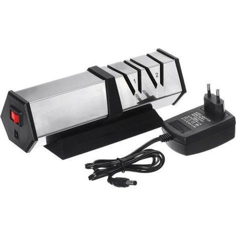 Aiguiseur Couteau Électrique Professionnel 150W Affuteur Affûtage Cuisine EU 220V Noir (1/4)