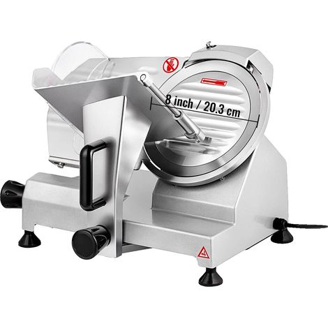 Cortadora de carne, grosor ajustable, motor potente, 8 pulgadas (1/2)
