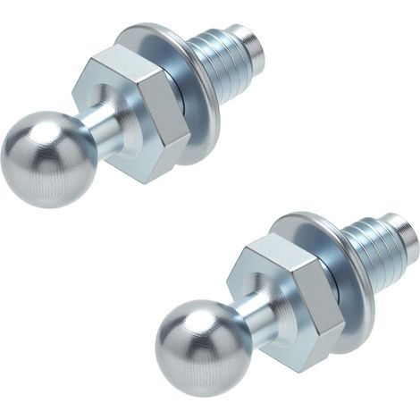M8 Rotule à bille 2 pcs, boulon à bille en acier inoxydable, tête sphérique de 10 mm pour ressorts à gaz, filetage M8 Tête sphérique pour hayons et capots dans l'industrie automobile et navale (1/5)