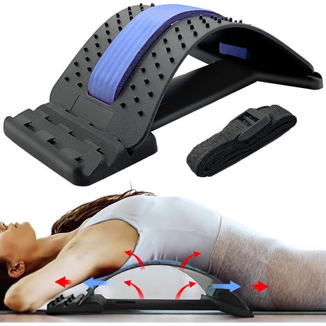 Filiyano – masseur de posture pour – Appareil de massage et d'étirement du dos pour la relaxation et le soulagement des douleurs, 3 niveaux réglables (1/5)