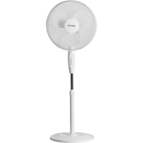 Ventilatore a piantana Thinia Home da 16" (40 cm), 40 W, 3 velocità, bianco, comfort