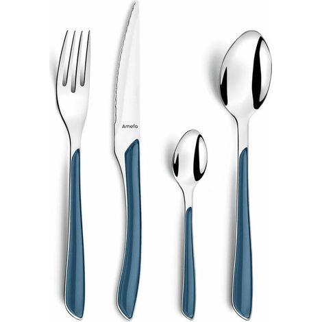 Posate Amefa Eclat Blu Marino Metallo (24 pcs) (1/3)