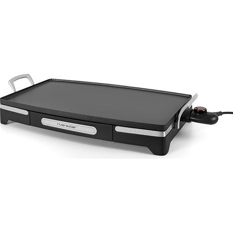 Plancha électrique 2200W – Surface de cuisson 1900 cm² – Revêtement antiadhésif sans PFOA – Plaque en fonte d'aluminium – Riviera & Bar - QP350A