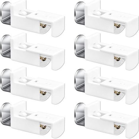 Lot de 8 supports de fixation en L pour stores plissés – Sans perçage (1/5)