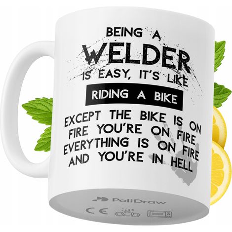 Lustige Tasse für Schweißer – Kaffee- oder Teetasse mit witzigem Textdesign – ideal für Geburtstage, Namenstage, Feiertage und besondere Anlässe. Hochwertige Tasse für Zuhause, Büro und Arbeit. Farbe: